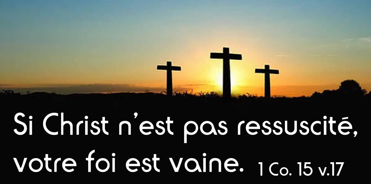 Image avec texte religieuse de Pâques