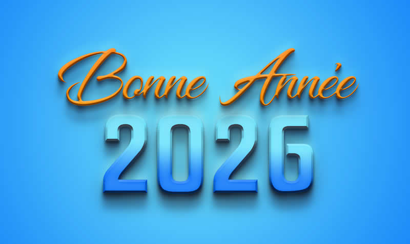 Image 2027 Bonne année en couleur bleu clair