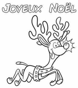 Coloriage Rudolph le renne au nez rouge