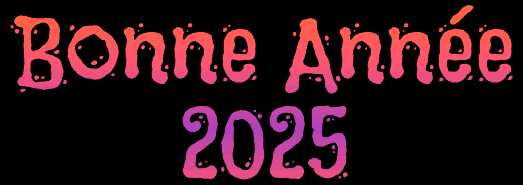 Animation étincelante avec texte Bonne Année 2025