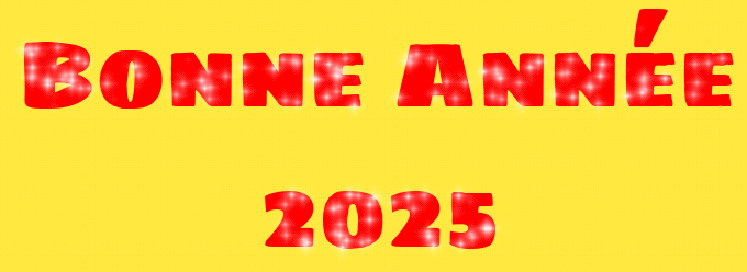 GIF Bonne Année 2025, animé et pétillant
