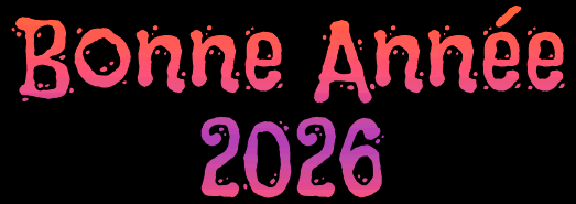 Animation étincelante avec texte Bonne Année 2027