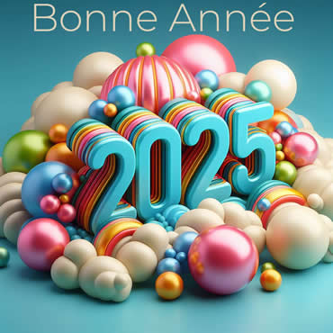 Image avec du texte Happy New Year 2025