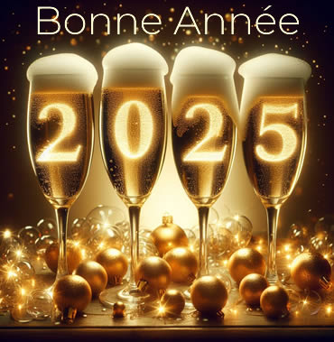 Image 2025 quatre flûtes pleines de champagne
