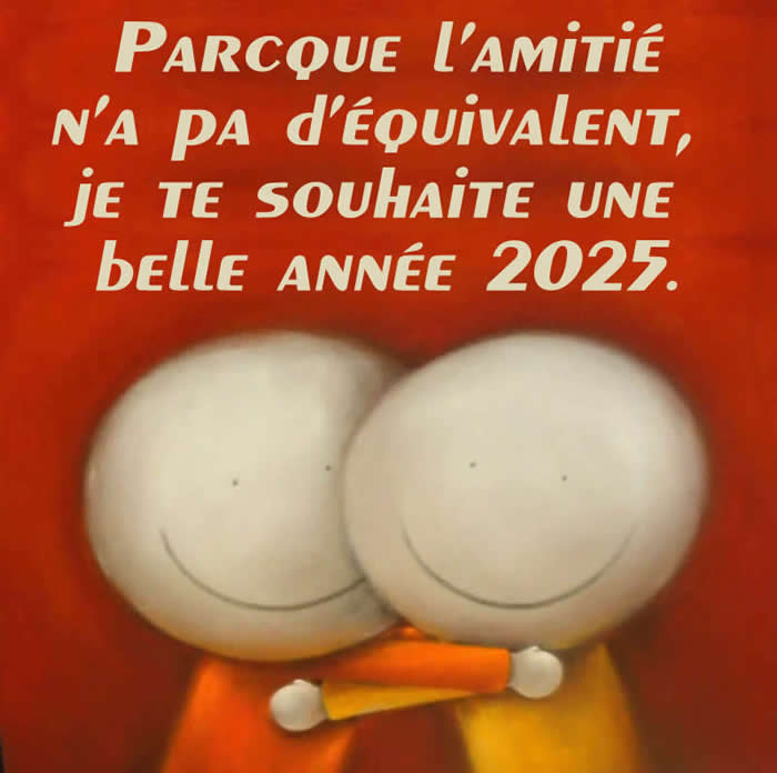 Belle image avec deux amis s'embrassant avec le texte des meilleurs voeux