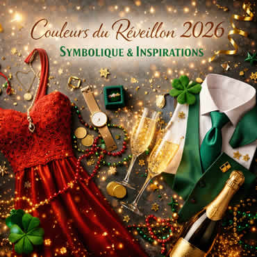 Couleurs du Réveillon 2026 : inspirations et symbolique
