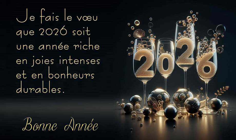 Image avec texte Salutations du Nouvel An