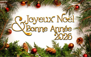 'image 2027 Joyeux Noël et Bonne Année avec decorations